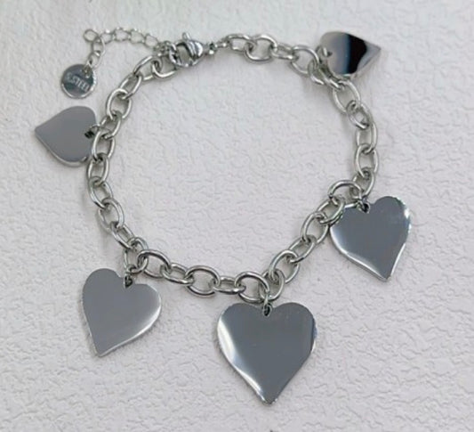 Bracelet Coeur Silver