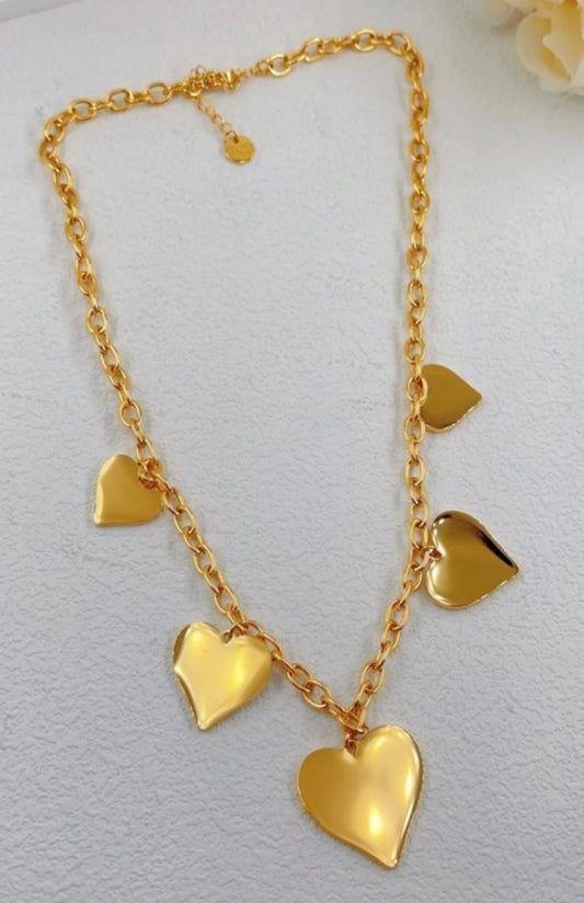 Colier Coeur Gold